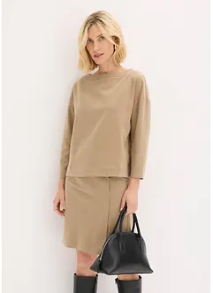 Tunique à imprimé chevrons en tissu épais, bonprix