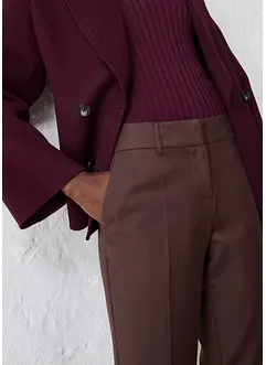 Pantalon étroit en laine mélangée, bonprix