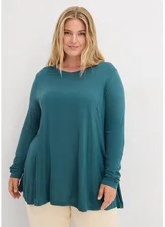 T-shirt à manches longues en viscose douce, bonprix