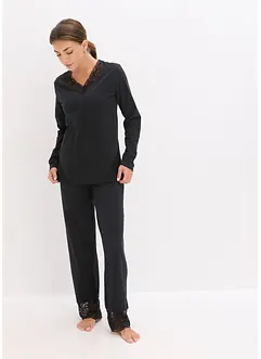 Pyjama mit zarter Spitze, bonprix