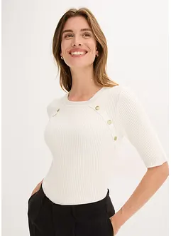 Pull doux en fine maille, viscose majoritaire, bonprix