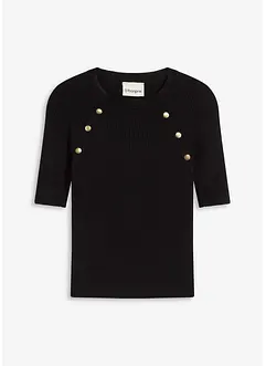 Pull doux en fine maille, viscose majoritaire, bonprix