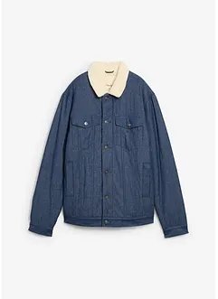 Jeansjacke mit Teddyfutter, bonprix