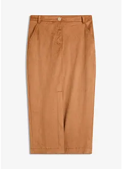 Bleistiftrock aus Velourslederimitat, bonprix