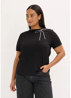 T-shirt avec application en strass, bonprix