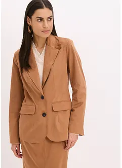 Velourslederimitat-Blazer, bonprix