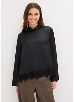 Bluse aus fließendem Satin, bonprix