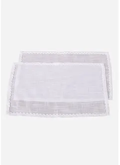 Tischset mit dekorativer Biese (2er Pack), bonprix