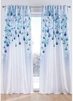 Vorhang mit weihnachtlichem Druck (1er Pack), bonprix