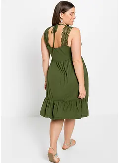 Jerseykleid mit Spitze, bonprix