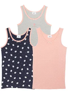 Unterhemd mit weicher Bio-Baumwolle (3er Pack), bonprix