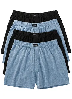 Lockere Jersey Boxershorts mit weicher Baumwolle (4er Pack), bonprix