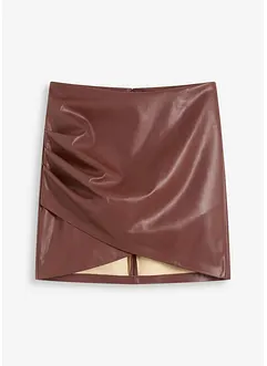 Kurzer Lederimitat-Rock, bonprix