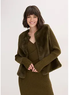 Gilet sans manches en peluche, bonprix