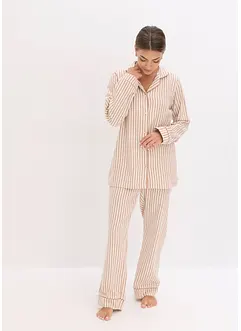 Gewebter Flanell Pyjama mit Geschenktasche, bonprix