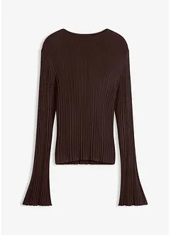 Halbtransparentes Strickshirt, bonprix