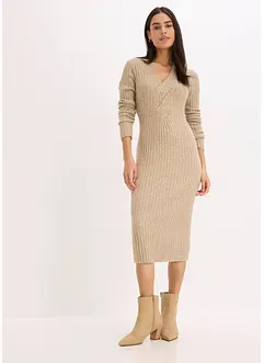 Strickkleid mit Wollanteil, bonprix