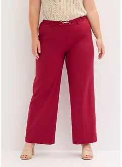 Pantalon large avec ceinture décorative, bonprix