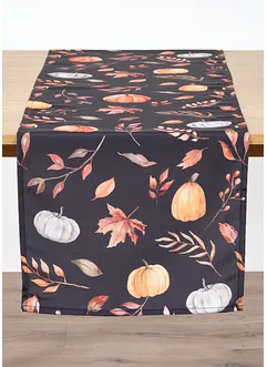 Chemin de table imperméable avec motif citrouille, bonprix