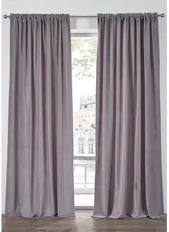 Samt Vorhang aus Bio Baumwolle (1er Pack), bonprix