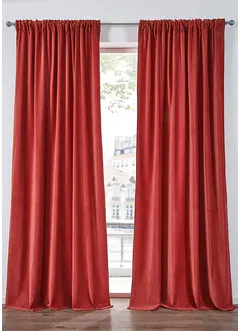 Samt Vorhang aus Bio Baumwolle (1er Pack), bonprix