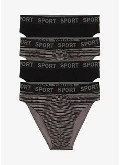 Slip mit weicher Baumwolle (4er Pack), bonprix
