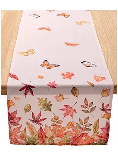 Chemin de table avec imprimé automnal, bonprix
