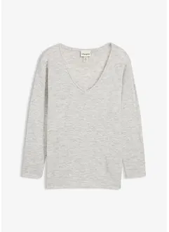 Oversize Longpullover mit Seitenschlitzen, bonprix