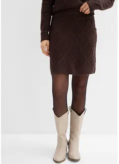 Strickrock aus Zopfstrick, bonprix