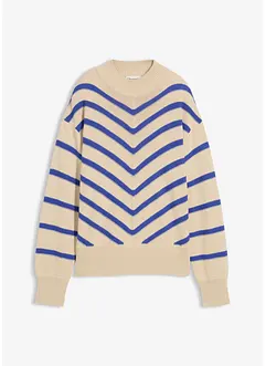 Pull à rayures texturées, bonprix