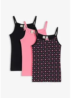 Top mit weicher Bio-Baumwolle (3er Pack), bonprix