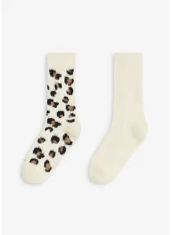 Lot de 2 paires de chaussettes douillettes, bonprix