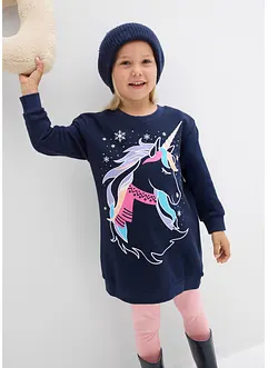 Sweatkleid aus reiner Baumwolle, bonprix