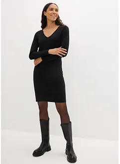 Jerseykleid mit V-Ausschnitt (2er Pack), bonprix