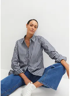 Hemdbluse aus reiner Baumwolle, bonprix