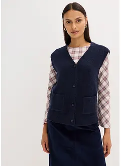 Gilet sans manches en maille, bonprix
