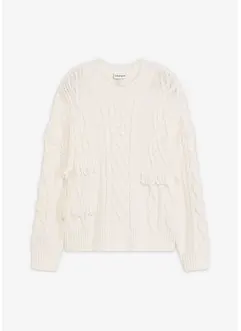 Oversize-Pullover mit Fransen, bonprix