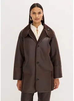 Veste effet peau retournée, bonprix