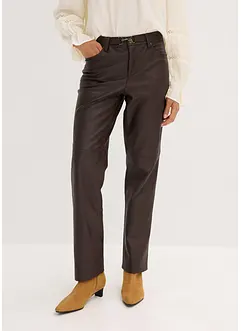 Lederimitat-Hose im Used-Look, bonprix
