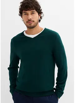 Pull en fine maille avec laine mérinos, bonprix