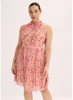 Minikleid aus feinem Tüll mit Plissee, bonprix