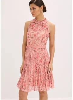 Minikleid aus feinem Tüll mit Plissee, bonprix