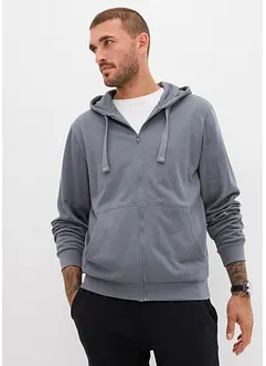 Kapuzen-Sweatjacke mit Reißverschluss, bonprix