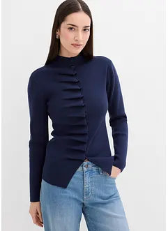 Gilet en fine maille de viscose mélangée, bonprix