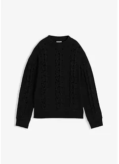 Pull en grosse maille à motif torsadé, bonprix