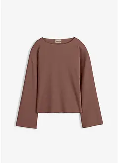 Langarmshirt aus Rippware, bonprix