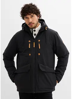 Parka d’hiver à capuche et détails enduits, bonprix