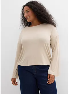 T-shirt fluide et oversize en viscose extensible, bonprix