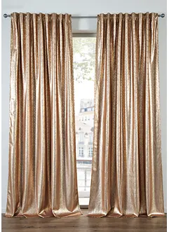 Samtvorhang mit Glanz, auch in extralang (1er Pack), bonprix
