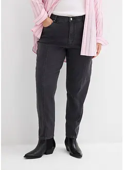 Jean mom taille haute, extensible, bonprix